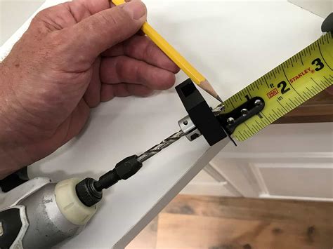 how to drill a cabinet hole